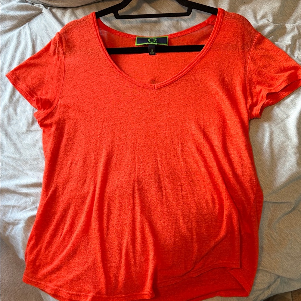 C. Wonder Vibrant Orange Short Sleeve Tee
